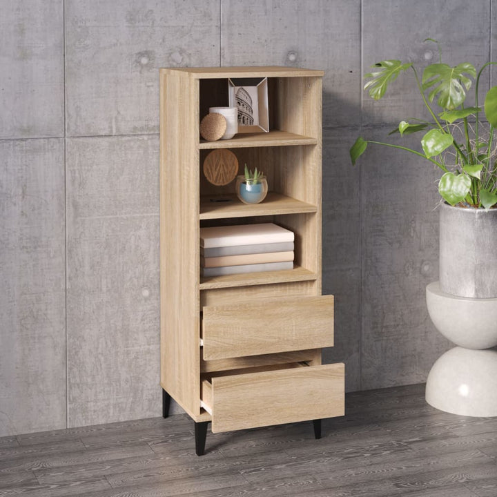 skab 40x36x110 cm konstrueret træ Sonoma-eg