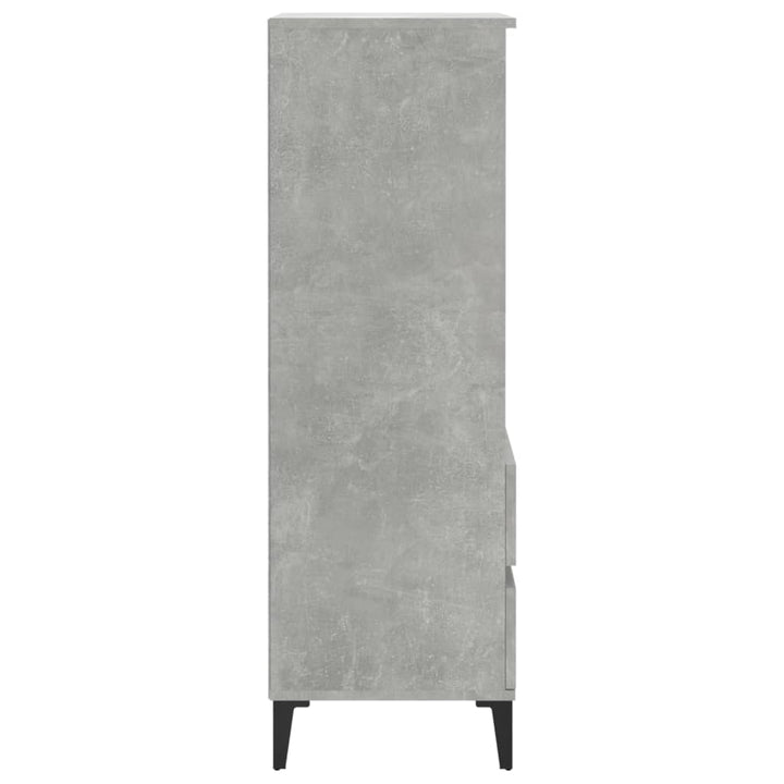 skab 40x36x110 cm konstrueret træ betongrå