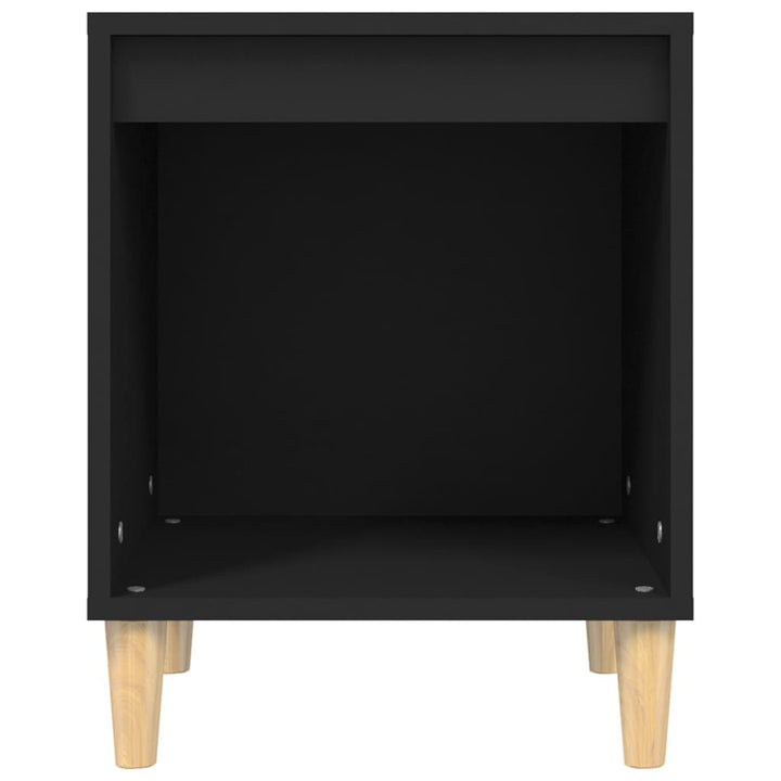 sengeborde 2 stk. 40x35x50 cm sort