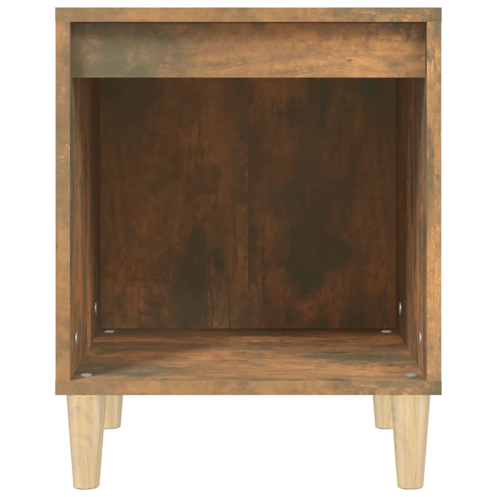 sengebord 40x35x50 cm røget egetræsfarve