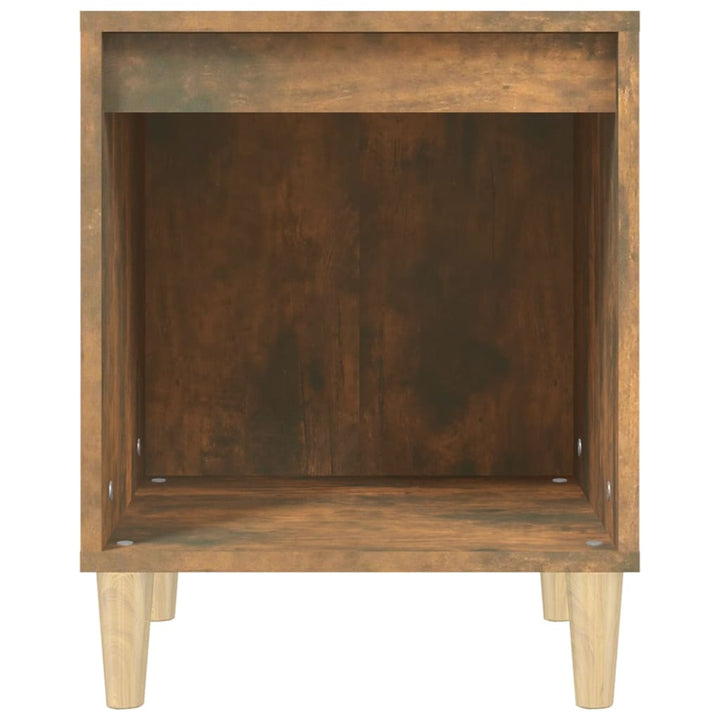 sengeborde 2 stk. 40x35x50 cm røget egetræsfarve