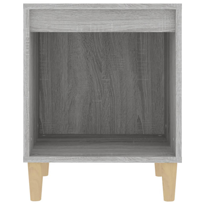 sengebord 40x35x50 cm grå sonoma