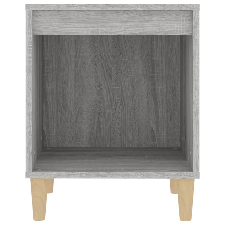 sengeborde 2 stk. 40x35x50 cm grå sonoma