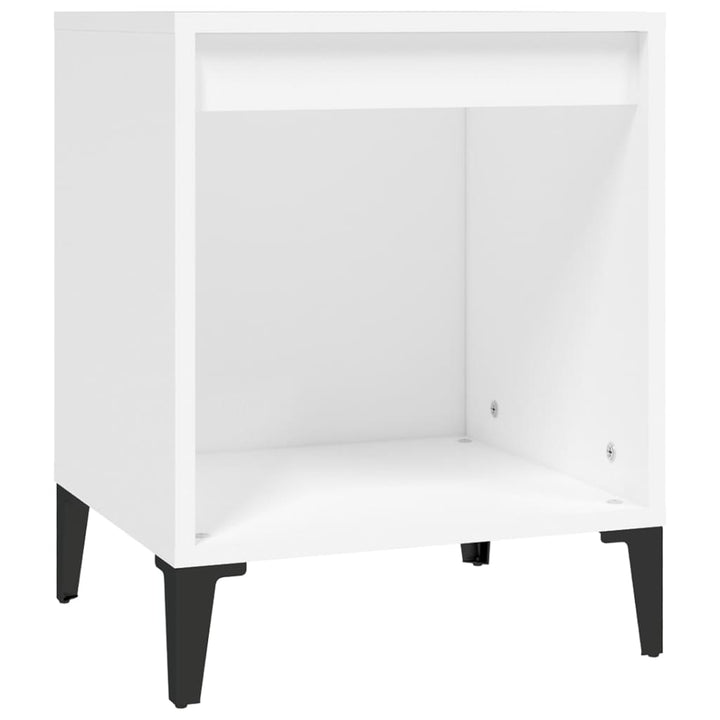 sengebord 40x35x50 cm hvid