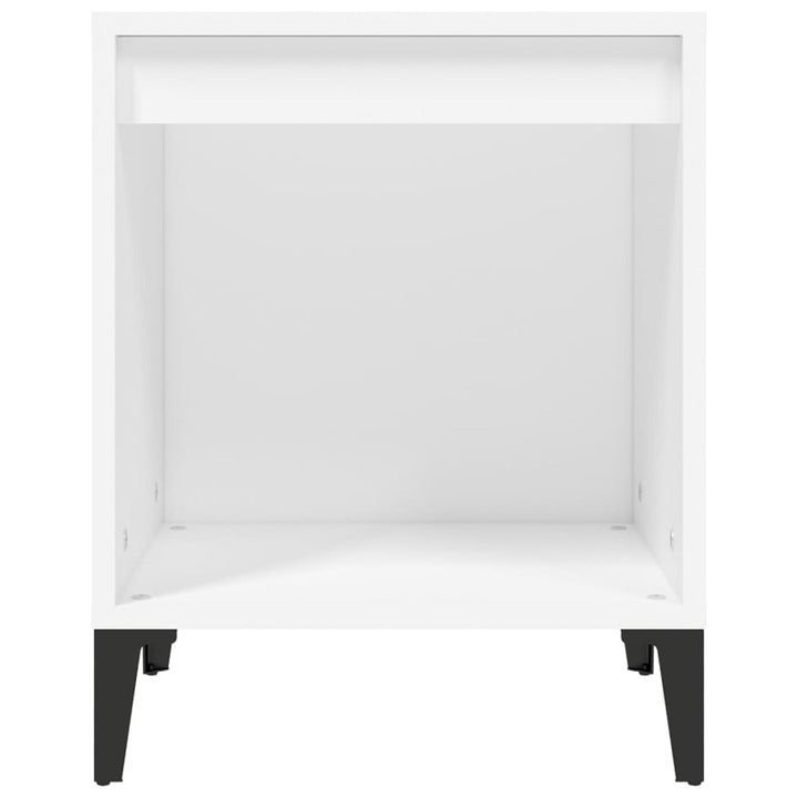sengebord 40x35x50 cm hvid