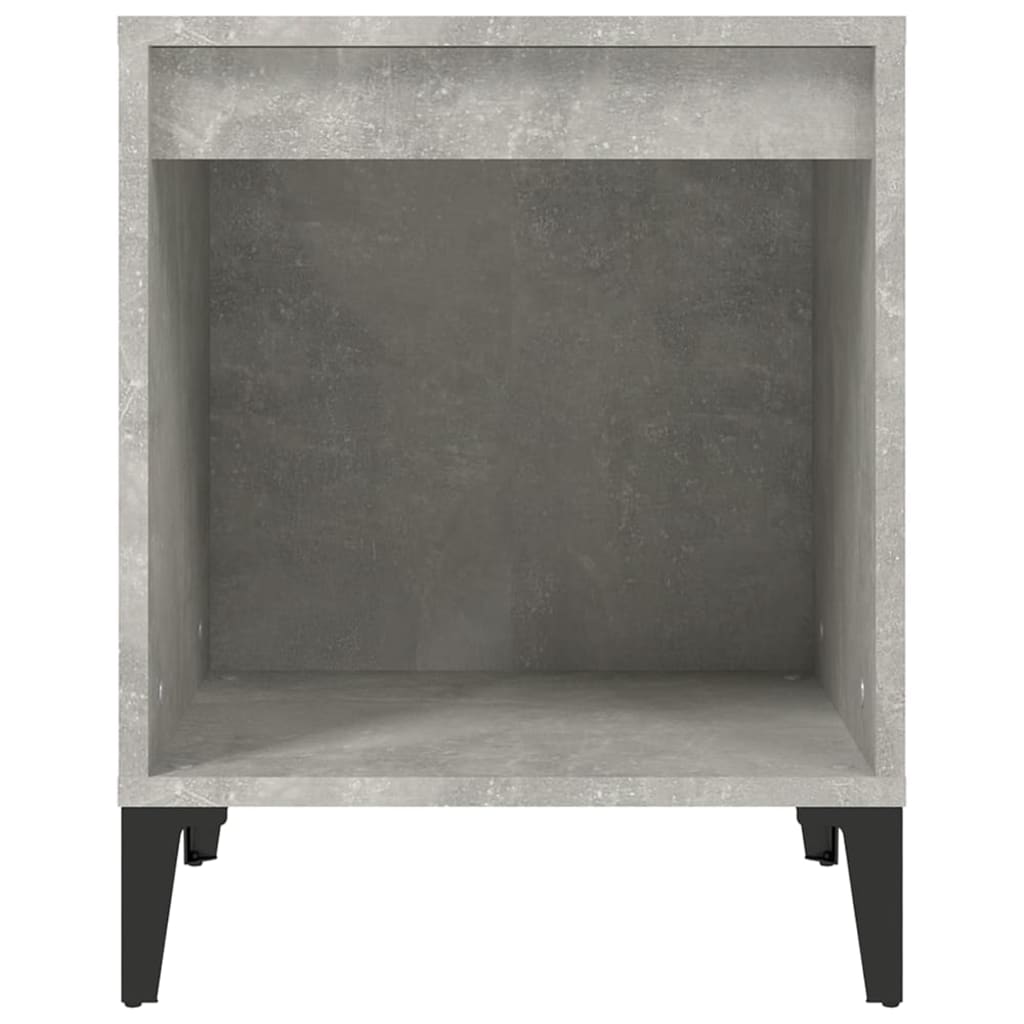 sengebord 40x35x50 cm betongrå
