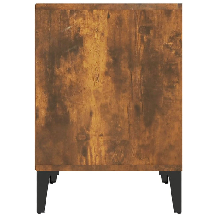 sengeborde 2 stk. 40x35x50 cm røget egetræsfarve