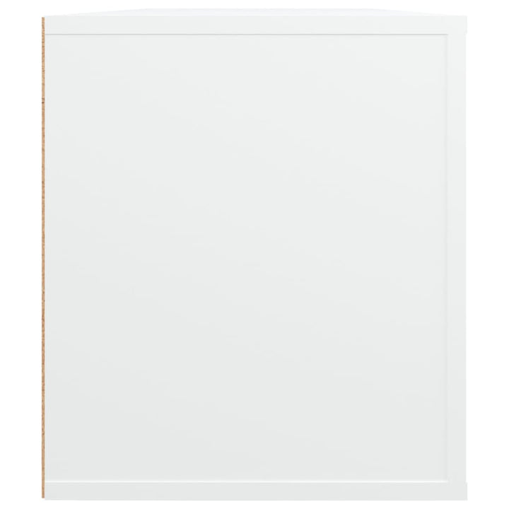 tv-bord 100x35x40 cm konstrueret træ hvid