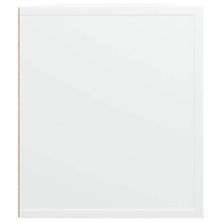 tv-bord 100x35x40 cm konstrueret træ hvid