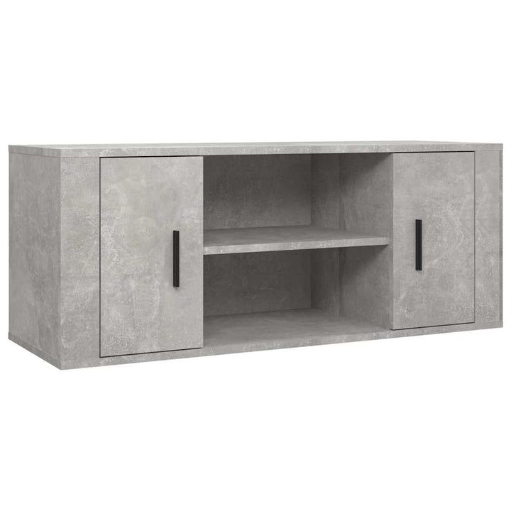 tv-bord 100x35x40 cm konstrueret træ betongrå