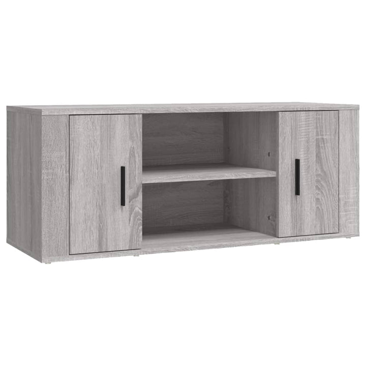 tv-bord 100x35x40 cm konstrueret træ grå sonoma-eg