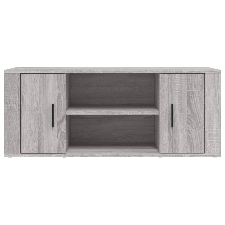 tv-bord 100x35x40 cm konstrueret træ grå sonoma-eg