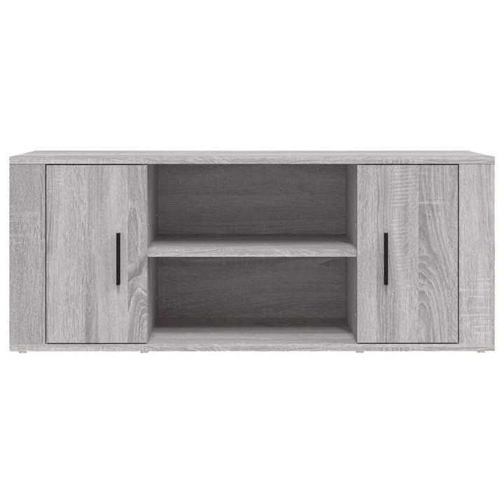 tv-bord 100x35x40 cm konstrueret træ grå sonoma-eg