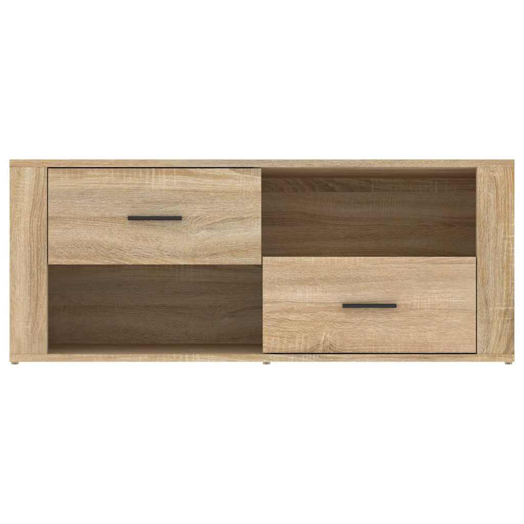 tv-bord 100x35x40 cm konstrueret træ sonoma-eg