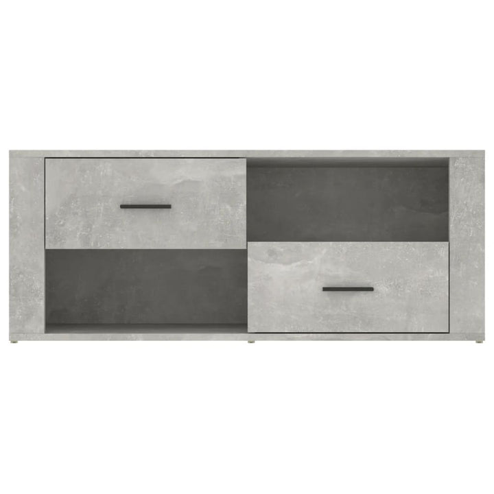 tv-bord 100x35x40 cm konstrueret træ betongrå