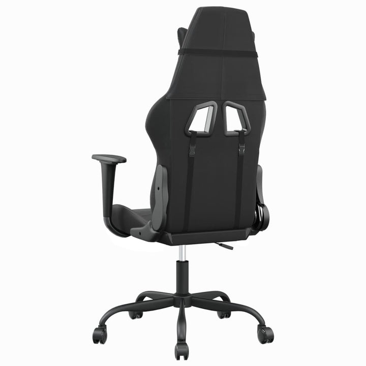 gamingstol kunstlæder sort og grå