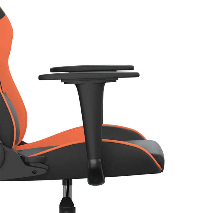 gamingstol kunstlæder sort og orange