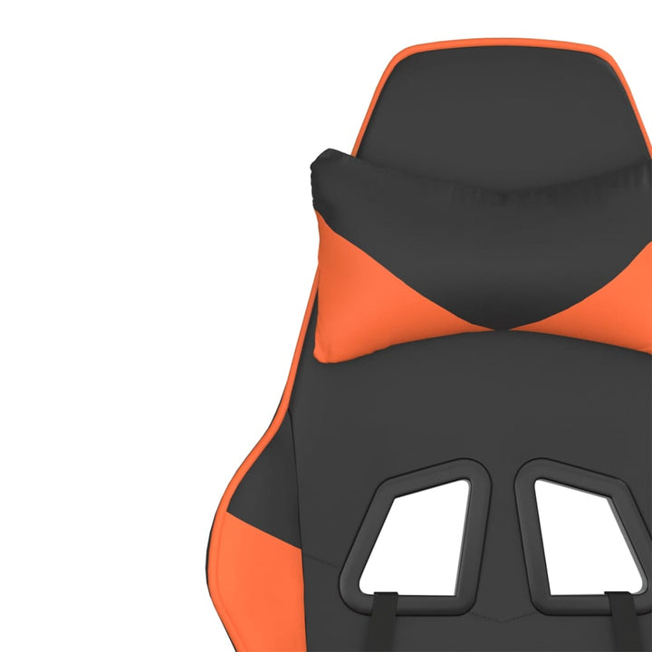 gamingstol kunstlæder sort og orange