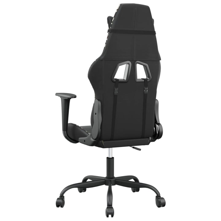 gamingstol kunstlæder sort og camouflage