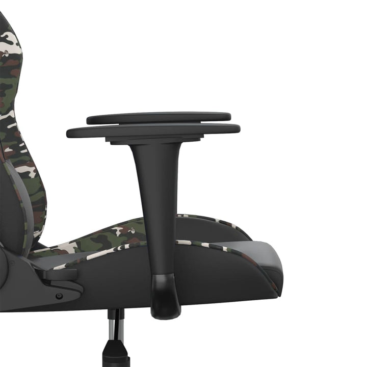 gamingstol kunstlæder sort og camouflage