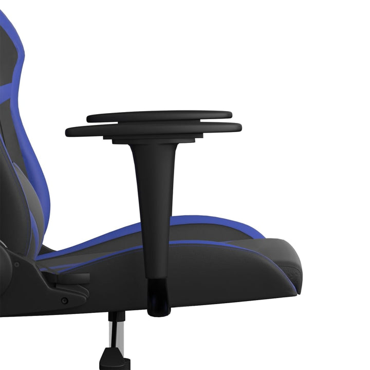 gamingstol kunstlæder sort og blå