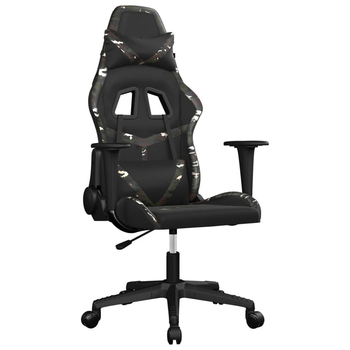 gamingstol kunstlæder sort og camouflage