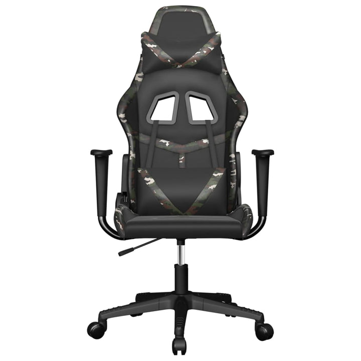 gamingstol kunstlæder sort og camouflage