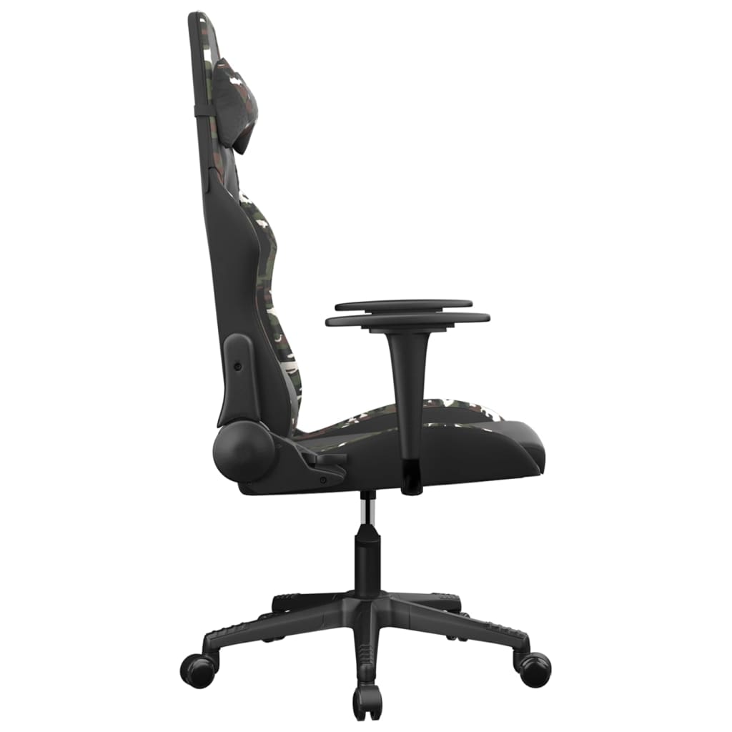 gamingstol kunstlæder sort og camouflage