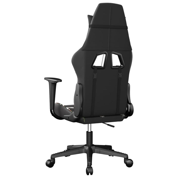 gamingstol kunstlæder sort og camouflage