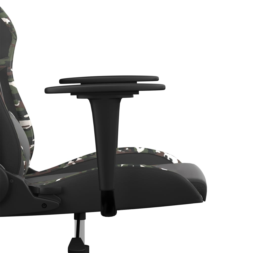 gamingstol kunstlæder sort og camouflage