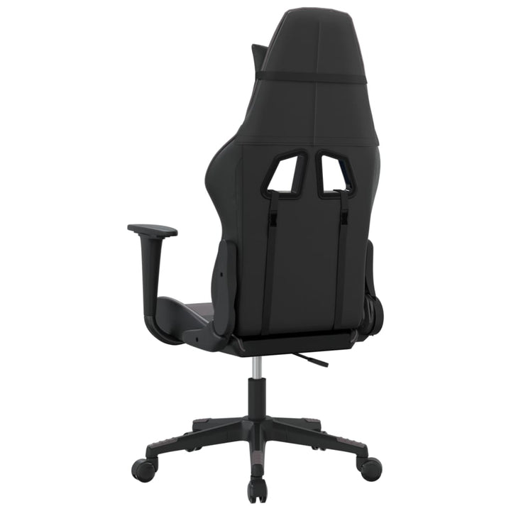 gamingstol kunstlæder sort og grå