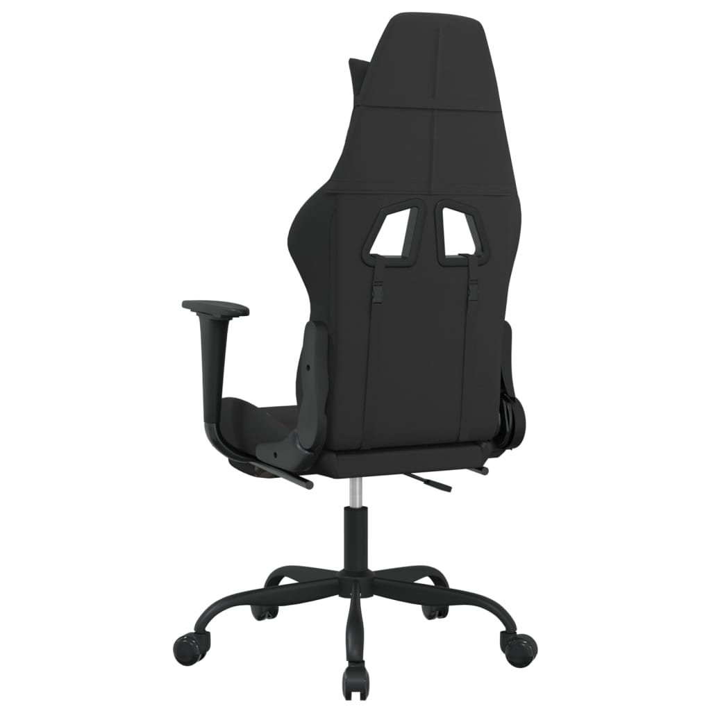 gamingstol med fodstøtte stof sort og camouflage