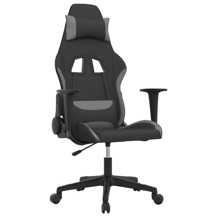 gamingstol stof Sort og lysegrå