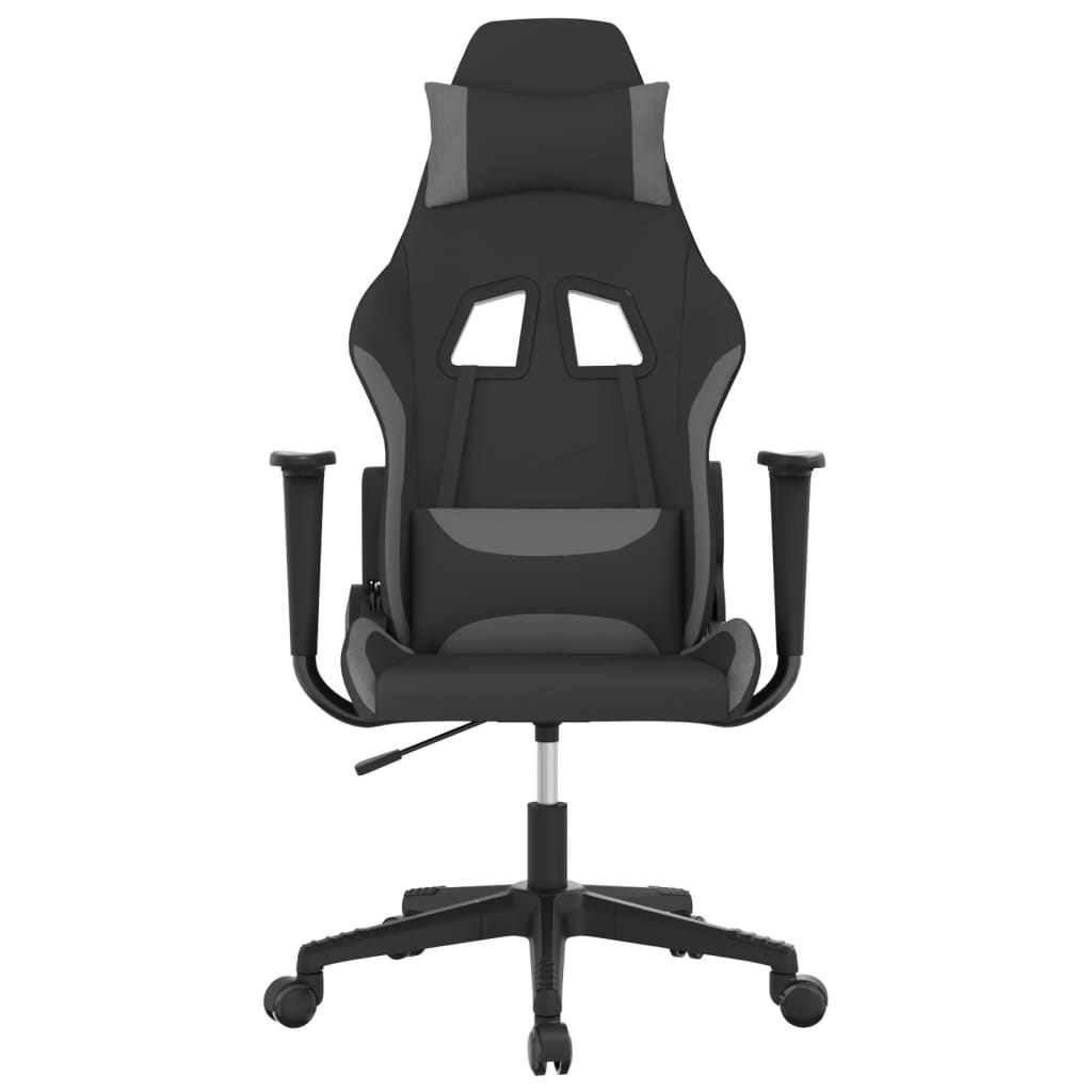 gamingstol stof Sort og lysegrå