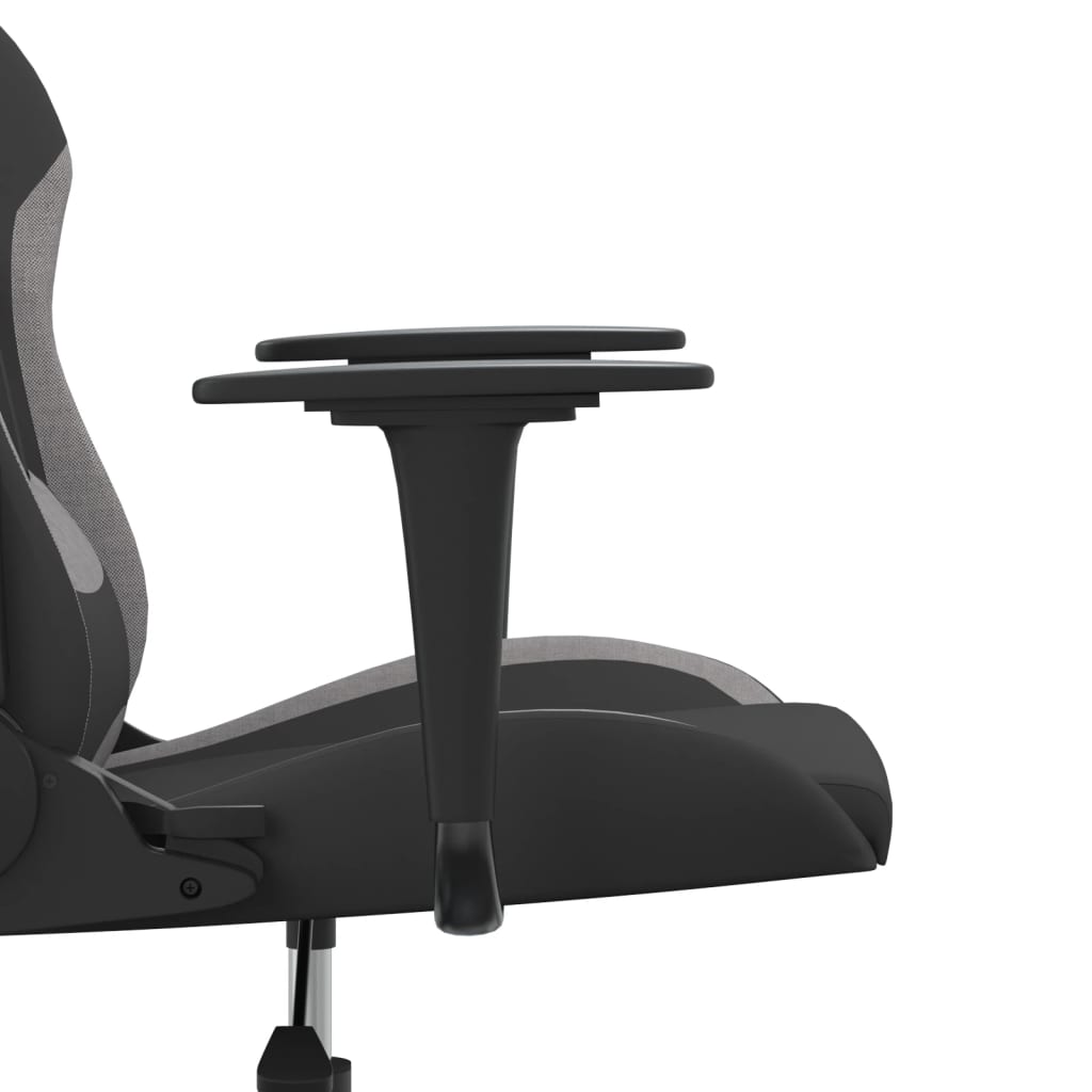 gamingstol stof Sort og lysegrå