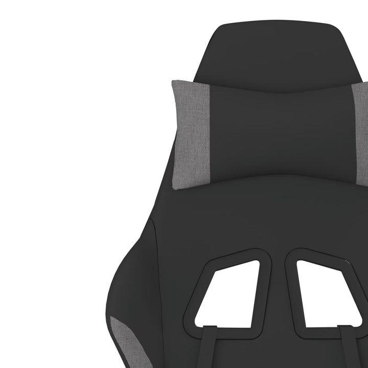 gamingstol stof Sort og lysegrå