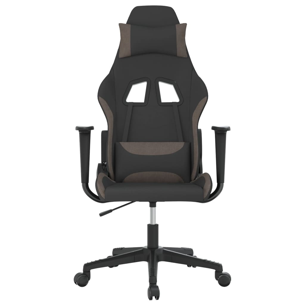 gamingstol stof sort og gråbrun