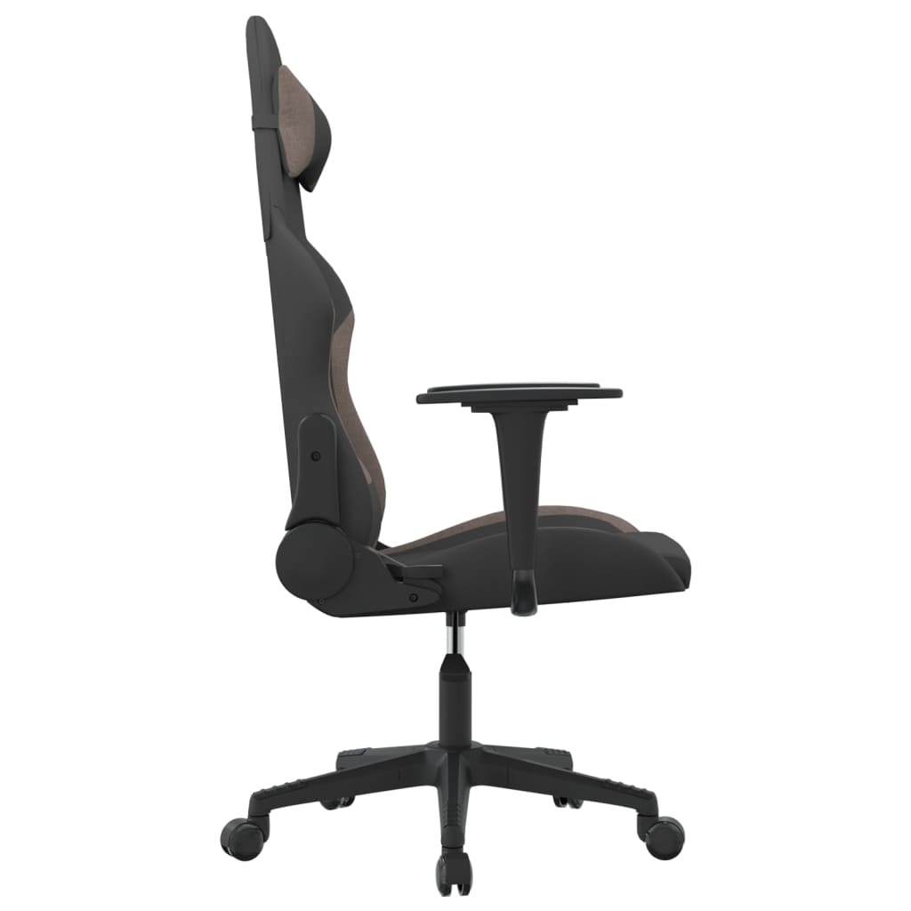 gamingstol stof sort og gråbrun