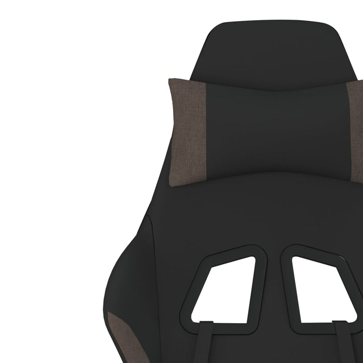 gamingstol stof sort og gråbrun