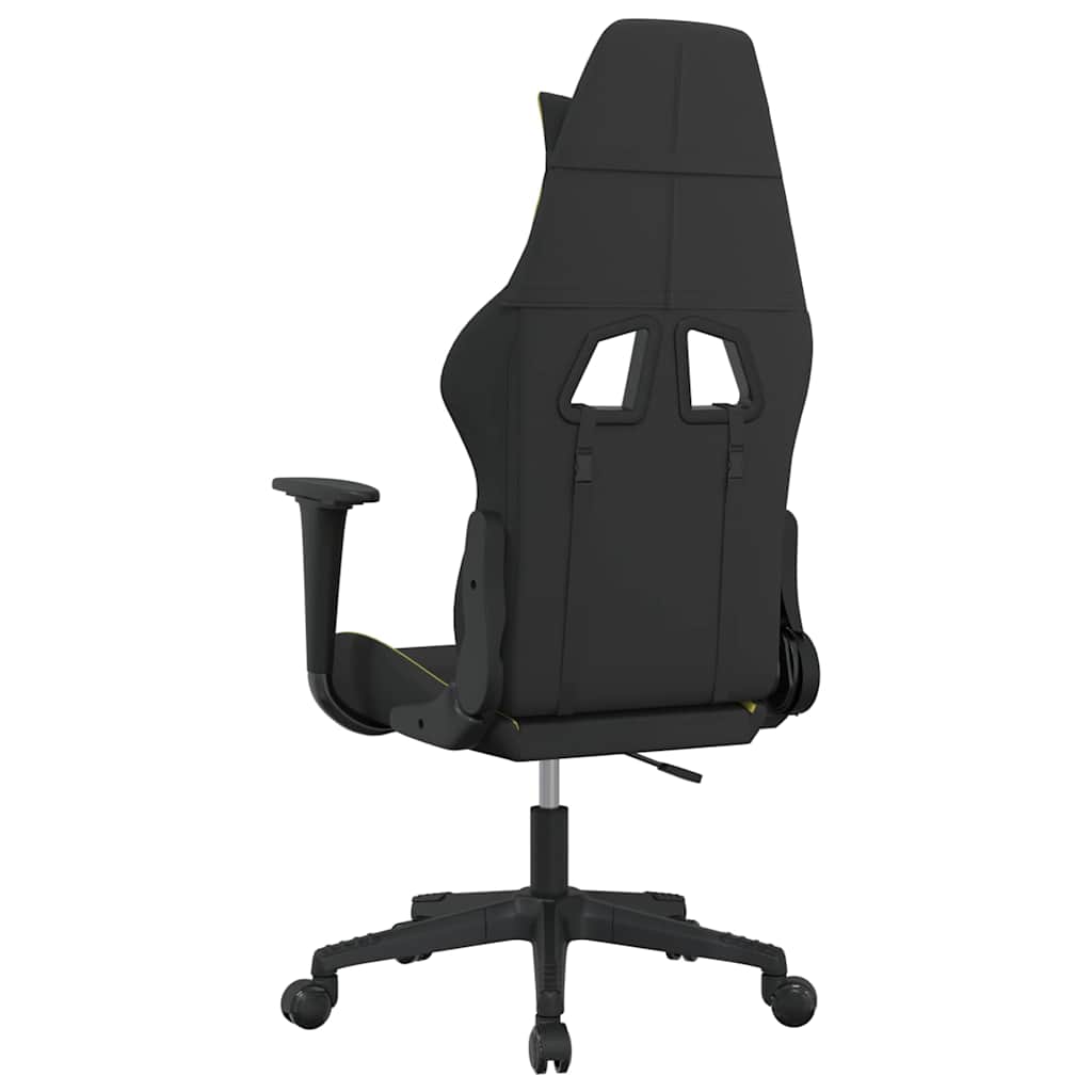 gamingstol stof Sort og lysegrønt stof