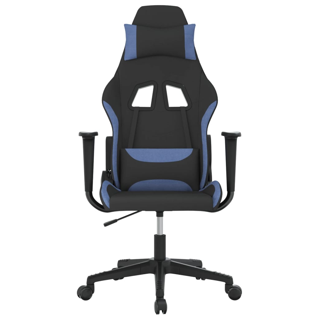 gamingstol stof sort og blå