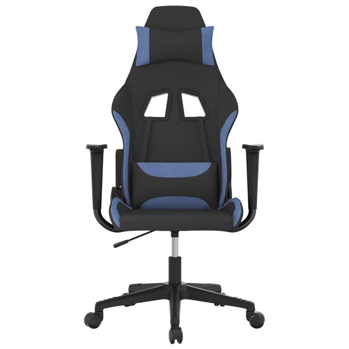 gamingstol stof sort og blå