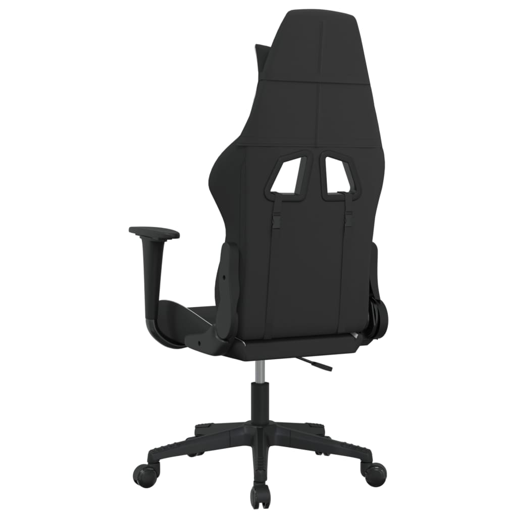 gamingstol stof sort og hvid