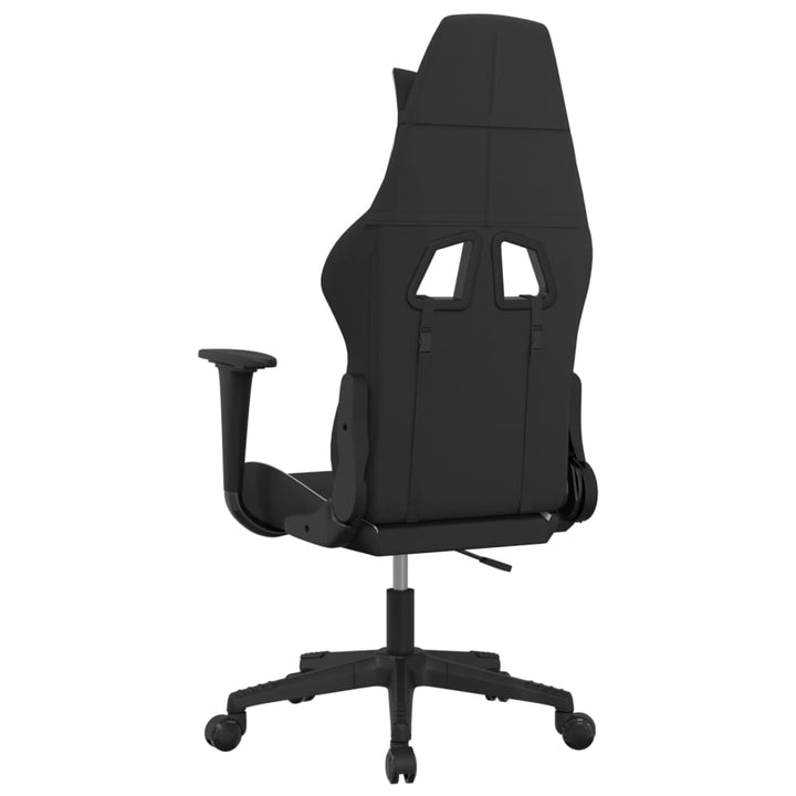 gamingstol stof sort og hvid