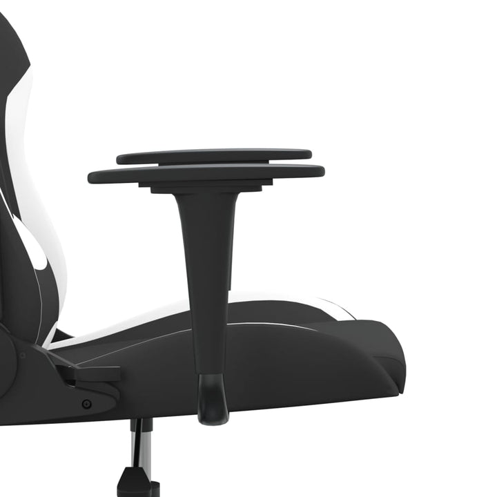 gamingstol stof sort og hvid
