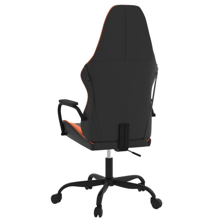 gamingstol kunstlæder sort og orange