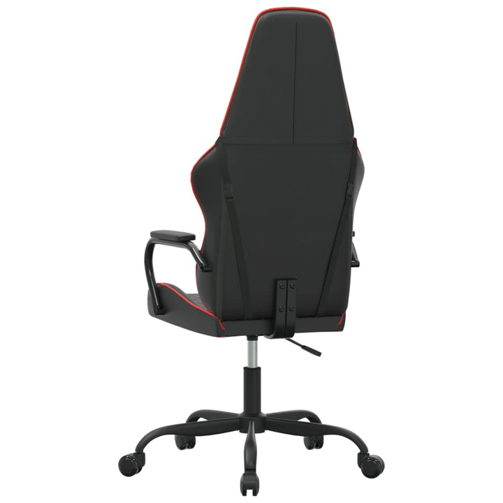 gamingstol kunstlæder sort og rød