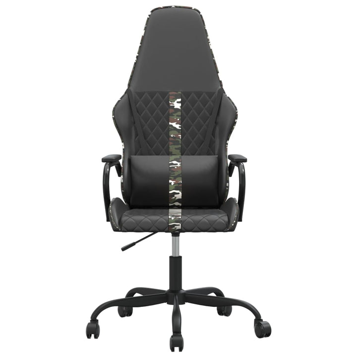 gamingstol kunstlæder sort og camouflage