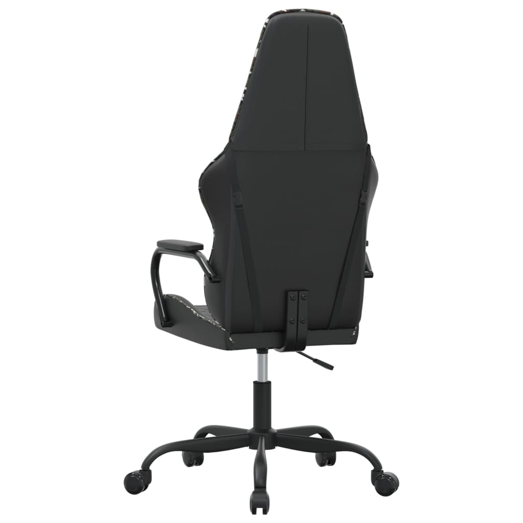 gamingstol kunstlæder sort og camouflage