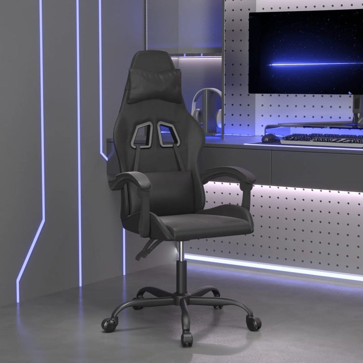 gamingstol kunstlæder sort